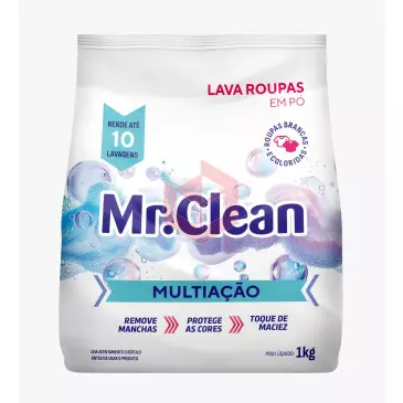 Sabao lava roupas em po Mr.Clean 1kg  