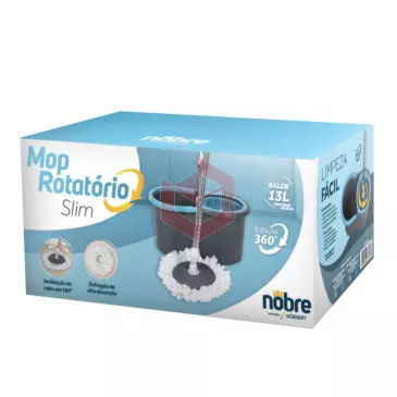 Mop+balde espremedor plastico Nobre Slim 360 4141