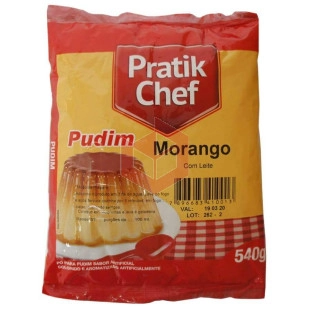 Pudim de morango com leite Pratik Chef 540g