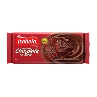 Wafer de chocolate suíço Isabela 100g