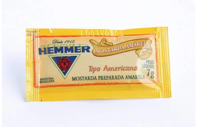 Mostarda amarela sachê Hemmer 190x7g
