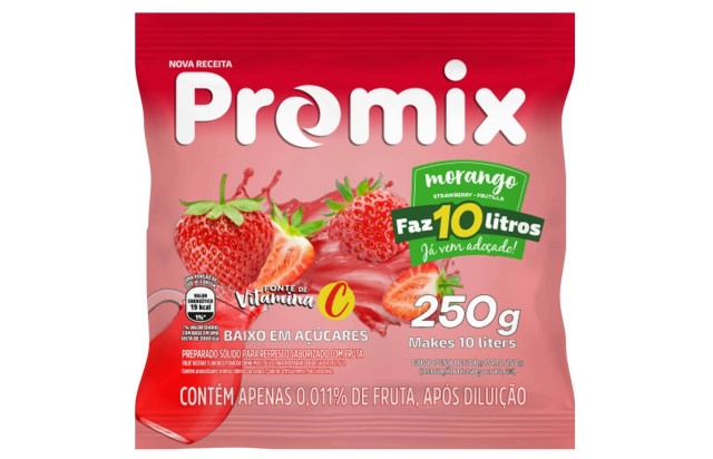 Refresco de morango Promix 250g