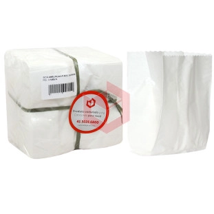 Saco de papel branco para hamburgão Mirimpel c/500un 