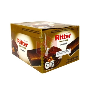 Cereal brownie chocolate preto Ritter 24x25g