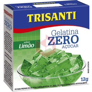 Gelatina de limão zero Trisanti 12g