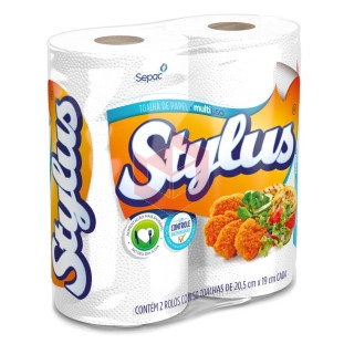 Toalha de papel Stylus 2rlx50un